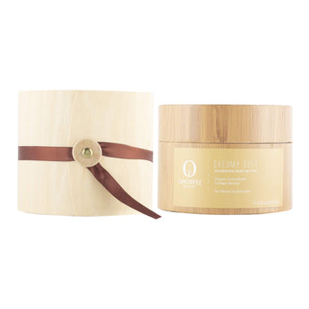 Organic Body butter with Bamboo Packaging 200 grams tub butter for dry skin